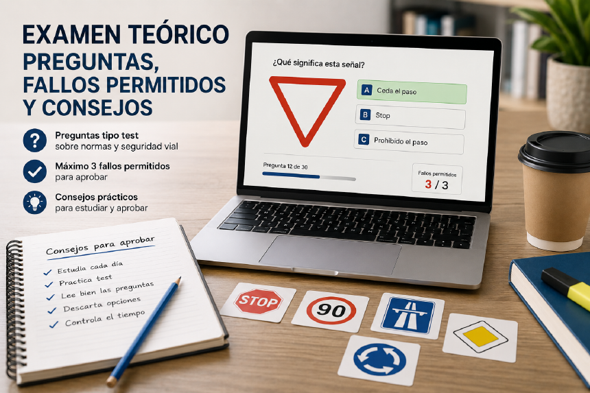 examen teorico dgt 2026